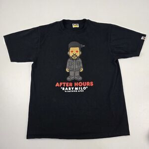 Bape Baby Milo After Hours Tee X The Weekend Shirt‎ Mens Sz XL Double Sided